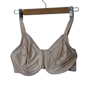 Wacoal Bra Women 34G Beige Full Coverage Underwire Smooth Comfort Adjustable